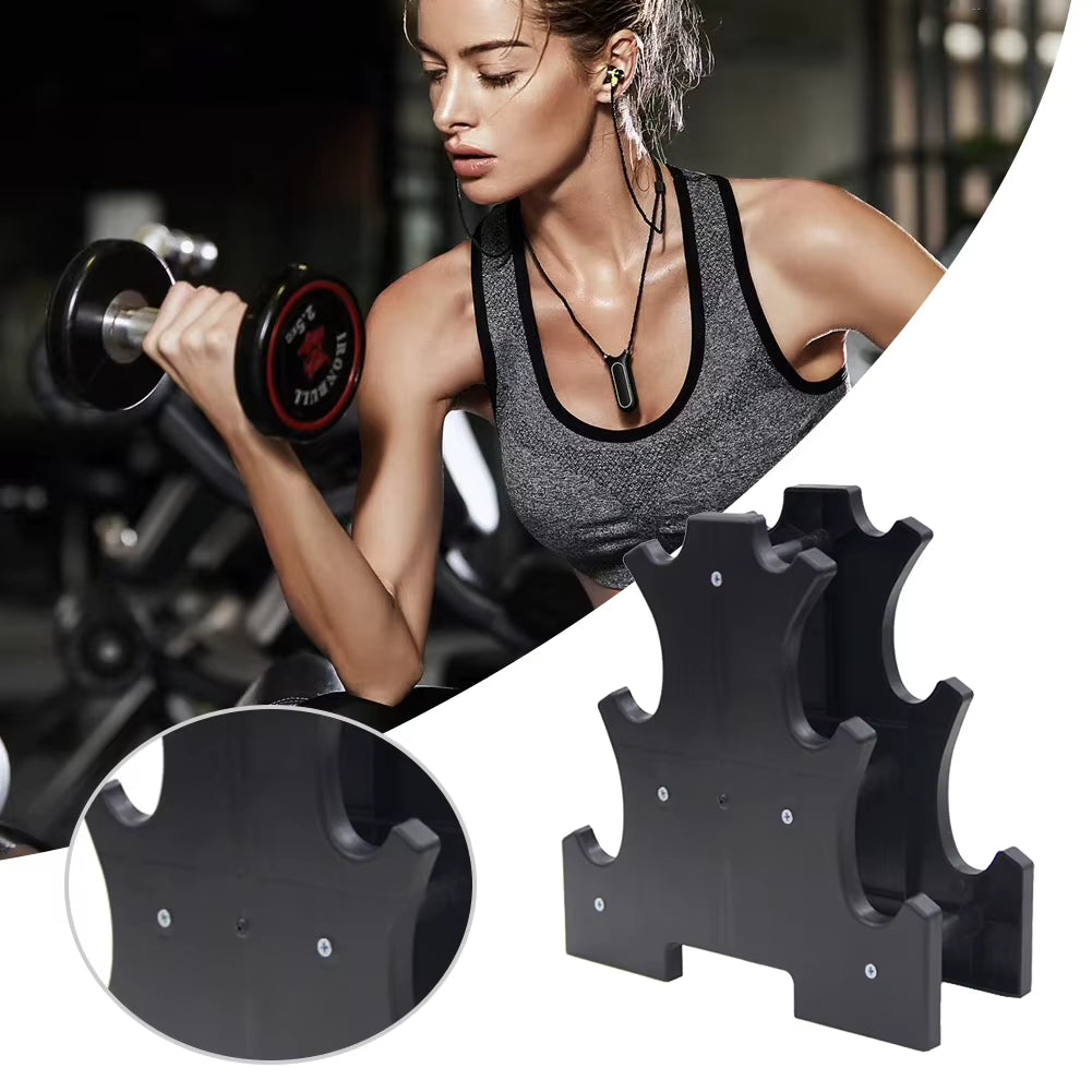 Dumbbell Rack 3 Tier Weight Storage Organizer Compact Dumbbell Rack Stand Only Small for Home Gym Organization