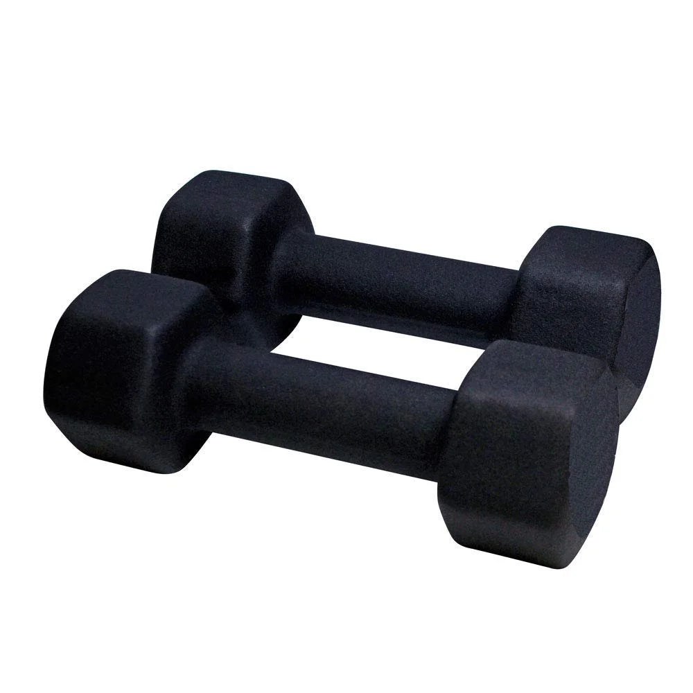 Neoprene Dumbbell for Strength Training, Muscle Toning, and Rehab, Non-Slip Grip, Anti-Roll Design 2Lb (4Lb Set)
