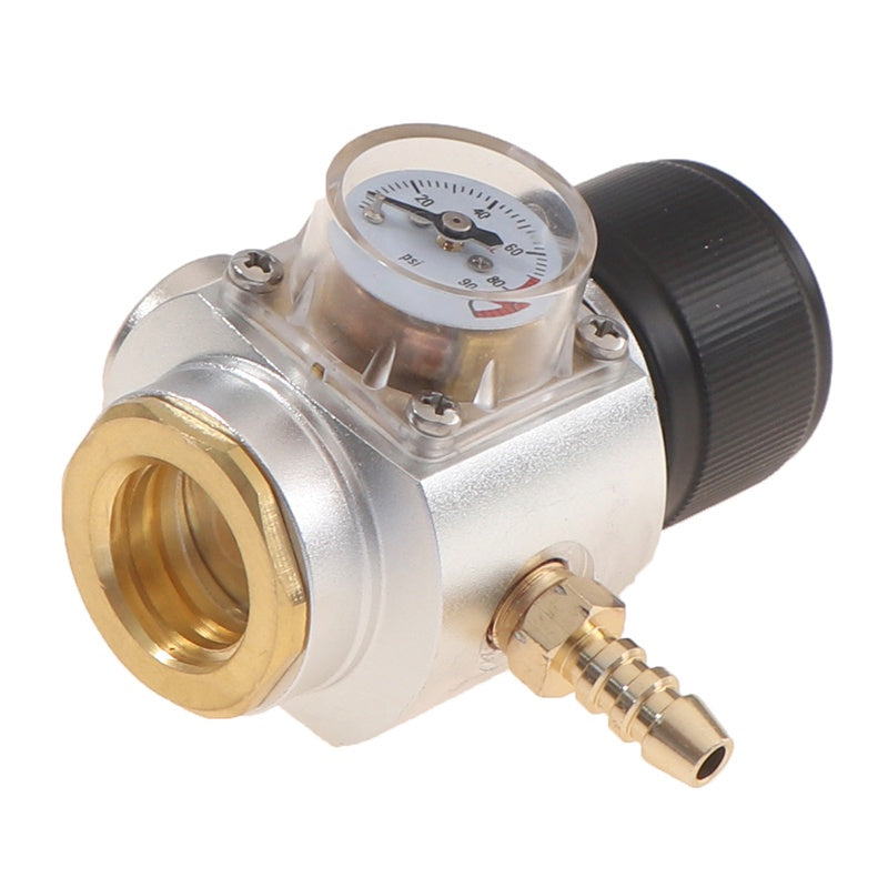 Mini Co2 Gas Regulator 0-90 PSI Keg Charger With 8mm Barb for Beer Wine Making & Carbonated Soda Water