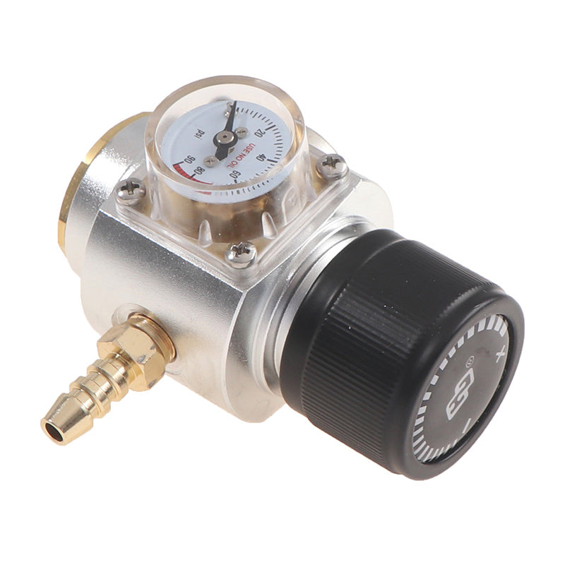 Mini Co2 Gas Regulator 0-90 PSI Keg Charger With 8mm Barb for Beer Wine Making & Carbonated Soda Water