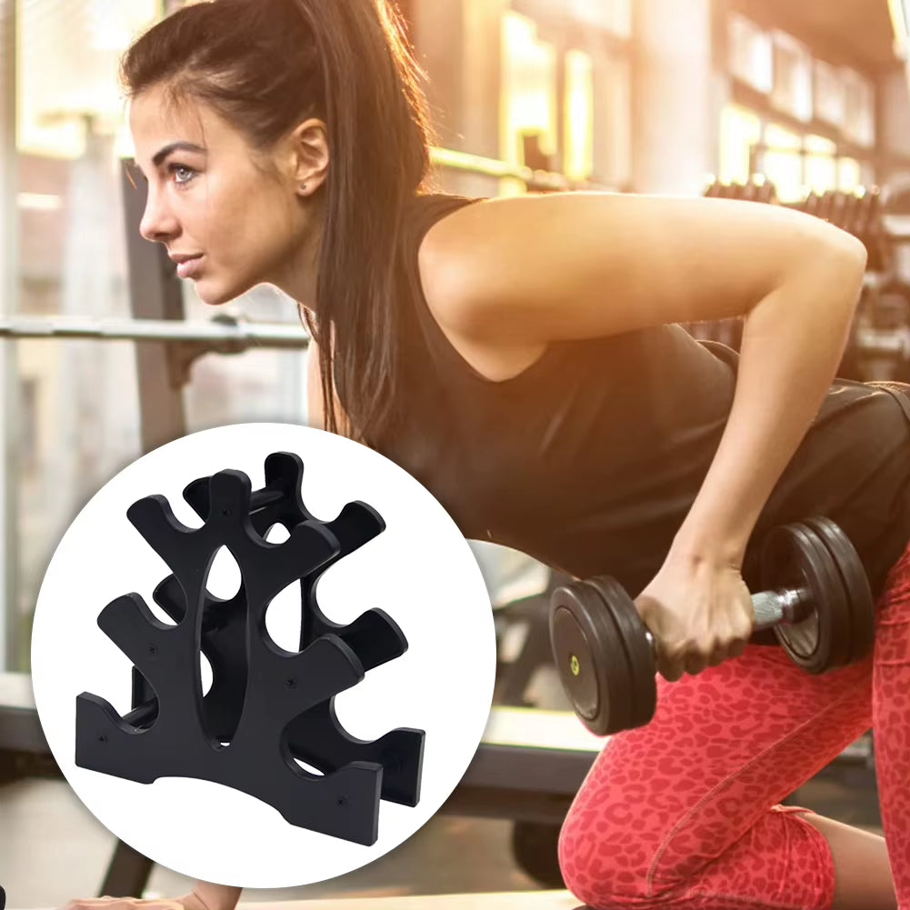 Dumbbell Rack 3 Tier Weight Storage Organizer Compact Dumbbell Rack Stand Only Small for Home Gym Organization