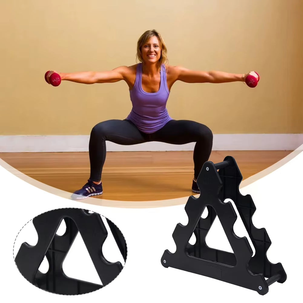 Dumbbell Rack 3 Tier Weight Storage Organizer Compact Dumbbell Rack Stand Only Small for Home Gym Organization