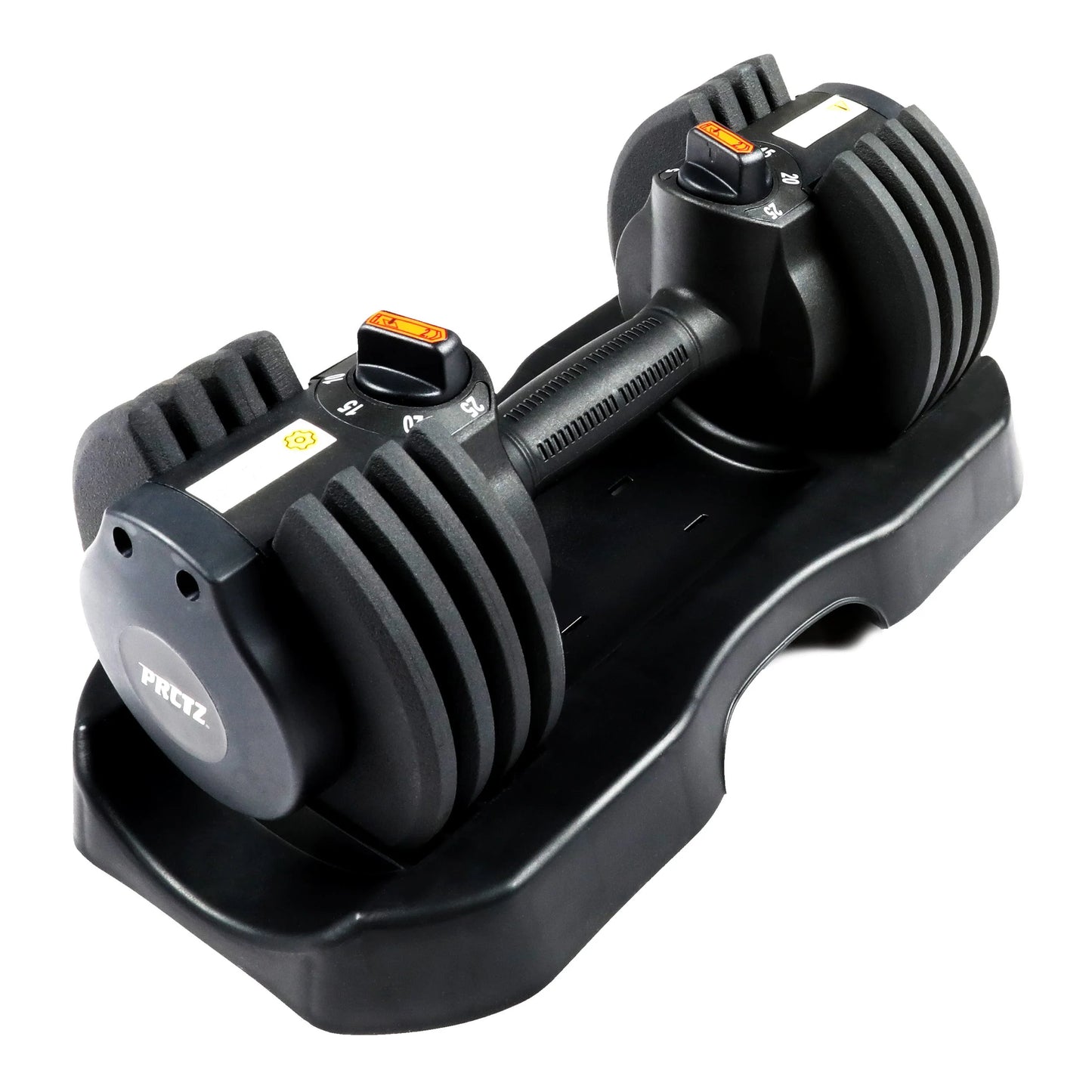 Adjustable Dumbbells, Black, 5-25 Lb