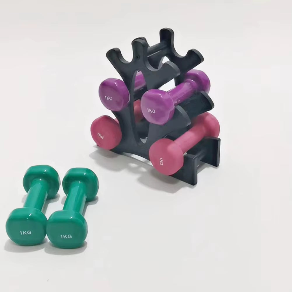 Dumbbell Rack 3 Tier Weight Storage Organizer Compact Dumbbell Rack Stand Only Small for Home Gym Organization