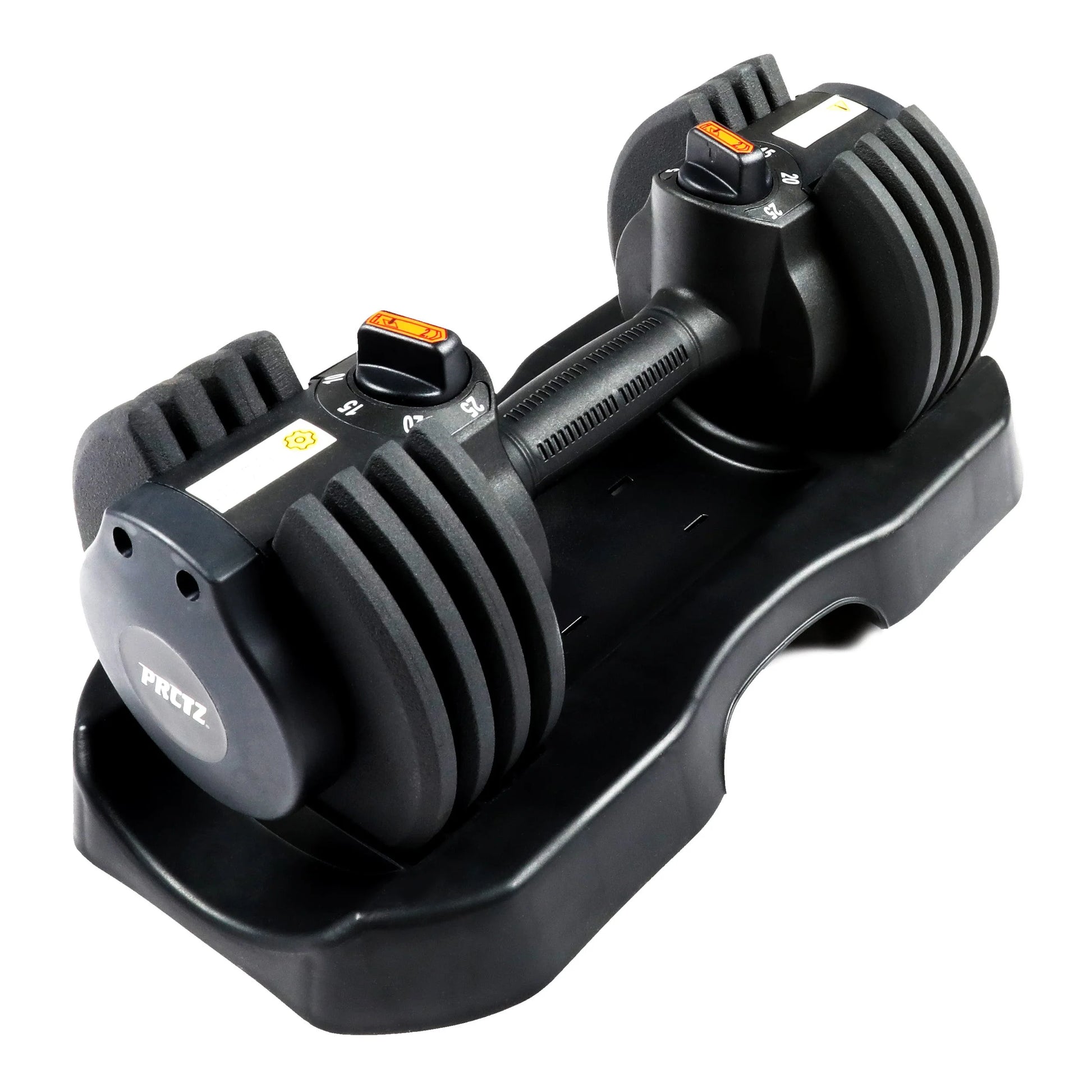 Adjustable Dumbbells, Black, 5-25 Lb