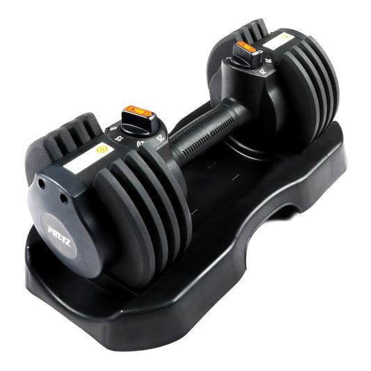 Adjustable Dumbbells, Black, 5-25 Lb