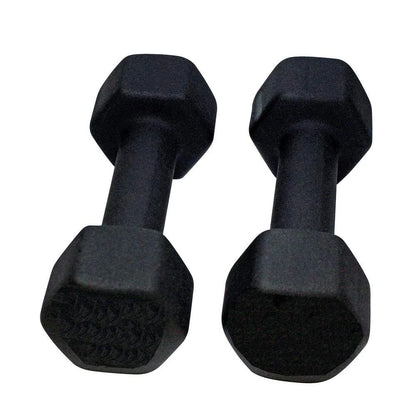 Neoprene Dumbbell for Strength Training, Muscle Toning, and Rehab, Non-Slip Grip, Anti-Roll Design 2Lb (4Lb Set)